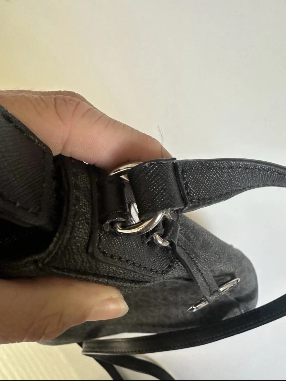 Michael Kors Black MK Logo Crossbody Bag